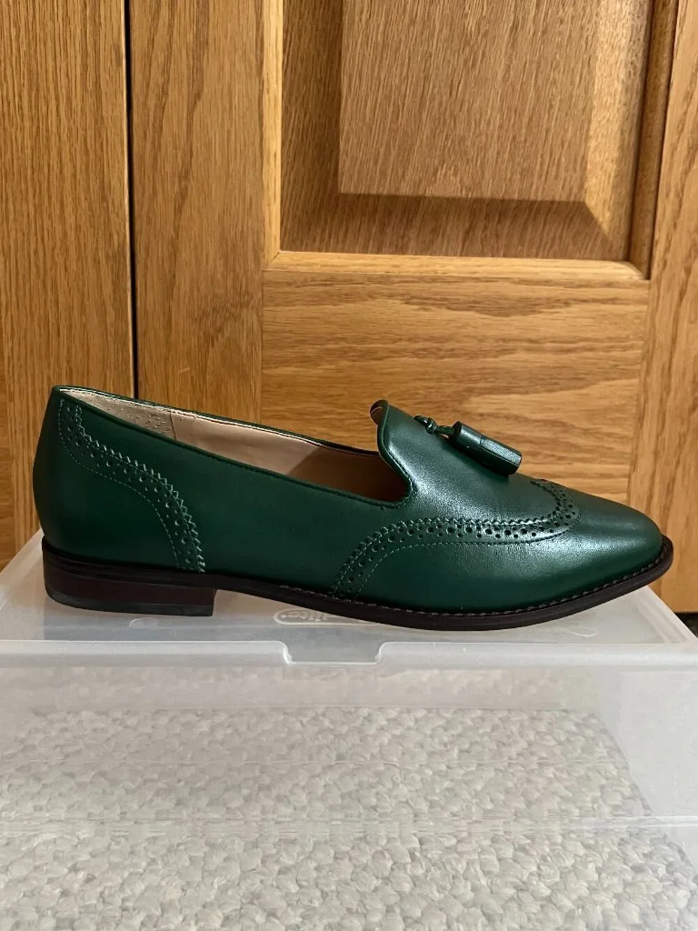 TALBOTS -- Leighton Tasseled Nappa Leather Brogue Loafer - NEW, with Box